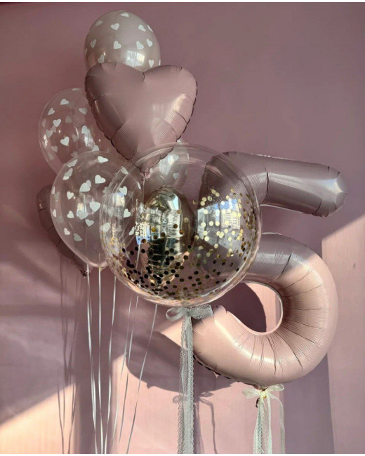 Нежно-розовый набор с сердцем