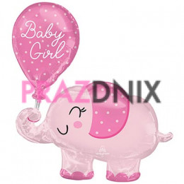 Слоник розовый BABY GIRL