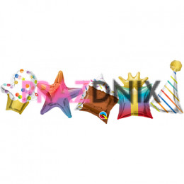 П ФИГУРА AIR Гирлянда праздн Радуга 2шт