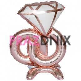 К ФИГУРА AIR Кольца бриллиант Rose Gold
